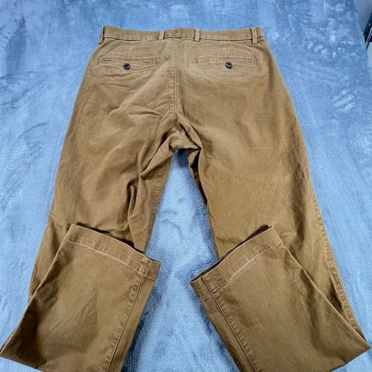 Gap Men's Essential Khaki Straight Fit Chinos - Brown - W32 L29 - Stretch
