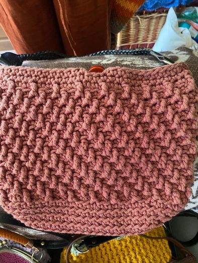 Handmade crochet macrame shoulder bags