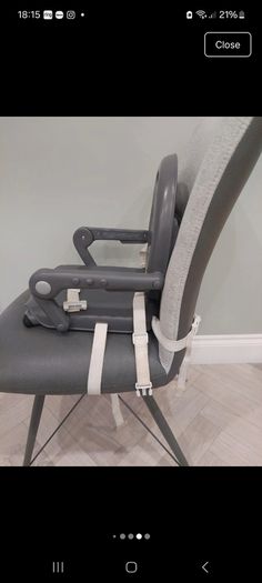 Portable booster seat for dining chair
