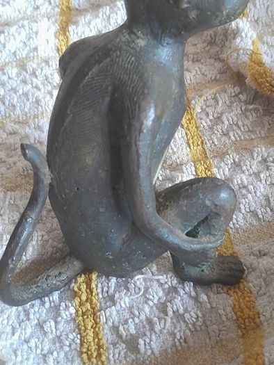 old bronze monkey
