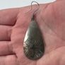 Large Vintage Native American Drop Sterling Silver Earrings Image 4