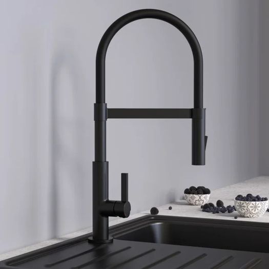 Schutte Sink Mixer Miami Black Matt