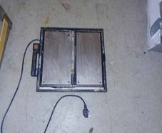 Electric tile cutter with tiling trowel