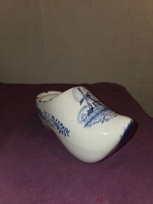 Delft Blue Ceramic Clog