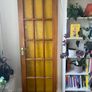 Internal door - amber glass panels Image 2