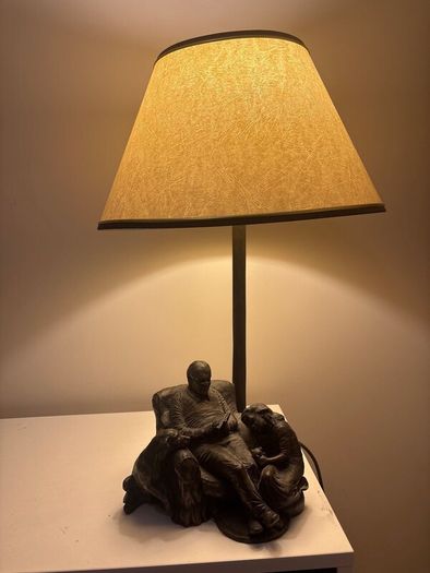 Genesis fine art bronze table lamp