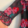 Pumkin Patch Floral Chiffon Tiered Toddler Dress Image 3