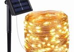 Solar String Fairy Lights 12m 100LED Tree Plant Waterproof Outdoor Garland Solar Power Lamp Christmas For Garden Decoration