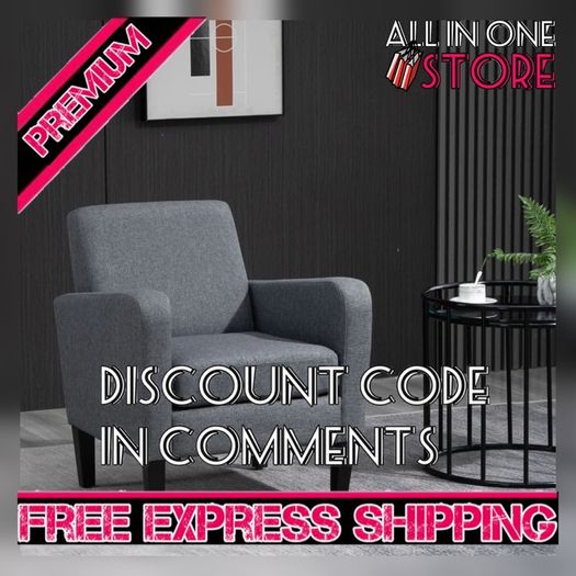 SALE Modern Fabric Accent Chiar Club Armchair Sofa with Padded Seat (FREE SHIPPING)