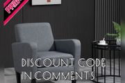 SALE Modern Fabric Accent Chiar Club Armchair Sofa with Padded Seat (FREE SHIPPING)
