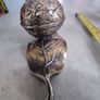 Rare find Vintage patinated modele dep t Brev Normalien italiana ashtray in shape of a walnut. Image 3