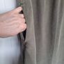Khaki V-Neck Dress w/pockets, Size 40/UK 14 Image 4