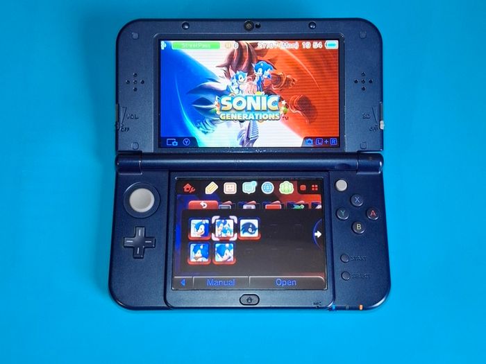 New 3DS XL Metallic Blue (Modded)