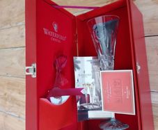 Vintage Limited Edition Six Geese A-Laying Waterford Crystal Flute.