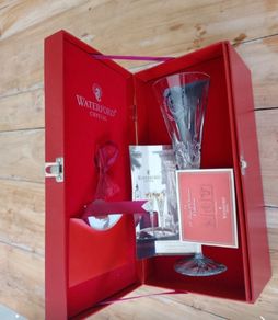 Vintage Limited Edition Six Geese A-Laying Waterford Crystal Flute.