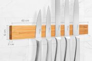 Bamboo Magnetic Knife Bar