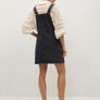 Mango Denim Pinafore Dress Size Large Image 2