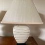 2 cream and beige table lamps Image 3