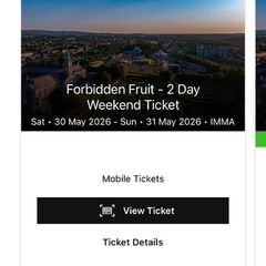 forbidden fruit ticket