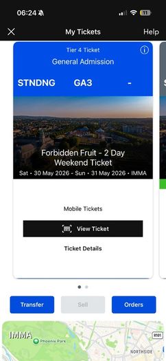 forbidden fruit ticket