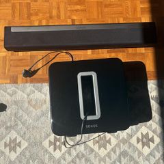 Sonos Soundbar (Playbar) + sub and x2 Play speakers with stands
