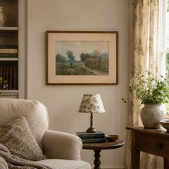 Original Victorian Rural Landscape  by WILLIAM G. FITZSIMONS (W. G. FITZSIMONS) Signed & Dated 1883