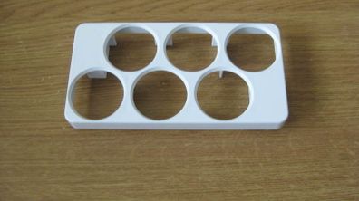 white Fridge door egg storage container stores 6
