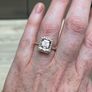Ladies Morganite & Diamond ring Image 7