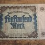 German Empire, 5000 Mark 1922 Banknote, 16 September 1922, circulated - free standard postage Image 2