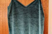 Velvet teal strappy tol