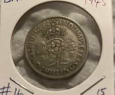 British Florin 1943 (50% Silver)