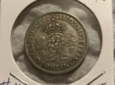 British Florin 1943 (50% Silver)