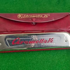 Vintage HOHNER Cromonica 14 with Case Made in Germany