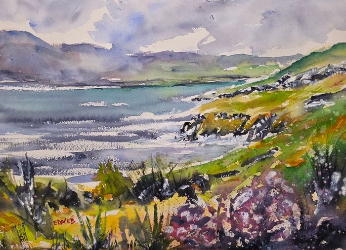 wild  Atlantic way watercolour