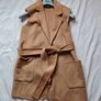 Michael kors belted sleeveless waistcoat Size medium tan wool In excellent condition Image 2