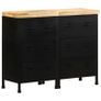 Sideboard with 6 Drawers Rough Mango Wood Image 10
