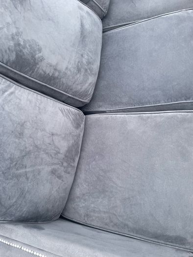 Grey L shaped sofa couch