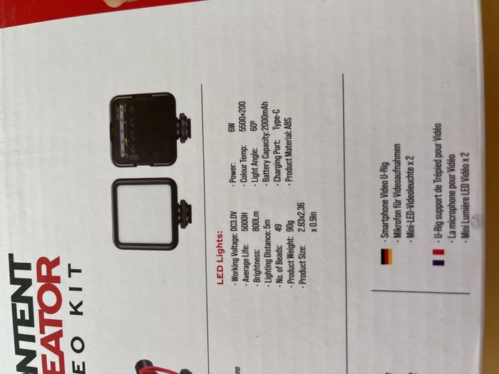 Content creator video kit to use with your own smartphone.