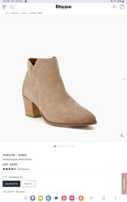 Dune - Suede Leather Ankle Boots - Colour Sand - UK 6 - BNWT RRP 175