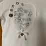 Brand New Girl's White "Snow Queen" Long Sleeve Top | 5 years Image 6