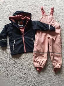 Kids Rain Trousers with braces & Rain Jacket 2-4 years (98/104)