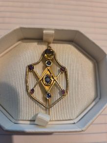 Antique 14ct Gold Masonic Pin