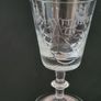 Vintage Thomas Webb Mayflower 70. Cut Glass Etched Crystal Goblet. Image 6