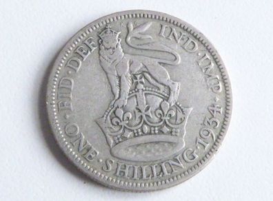 George the Fifth silver shilling