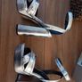 Brand New River Island Silver Platform Sandals Size UK 36 Image 7