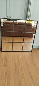 Large Industrial Window Pane Mirror 95 x 95cm