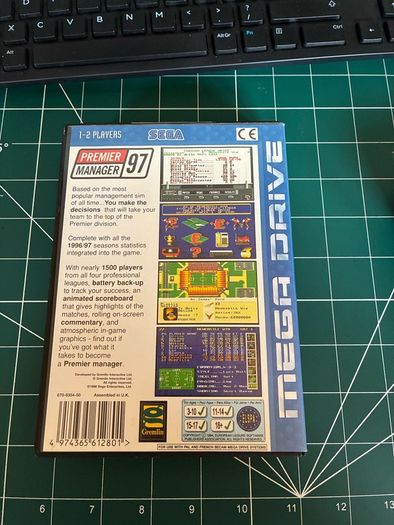Premier Manager 97 Sega Megadrive