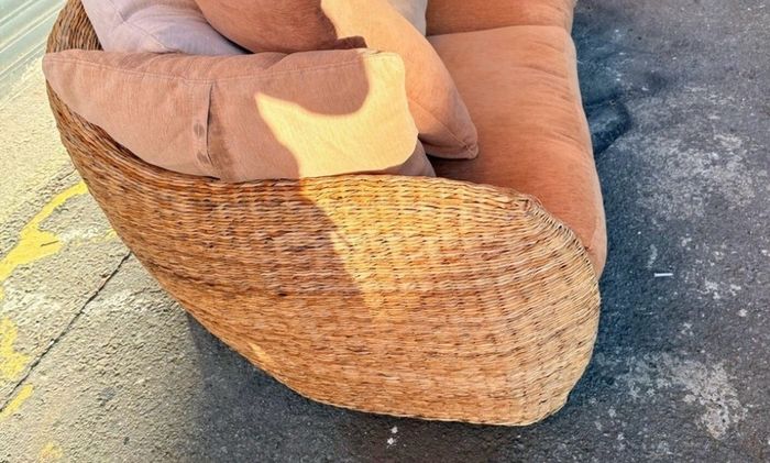 wicker couch