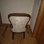 Victorian Style Vintage Balloon Back Upholstered Nursing Chair Image 2