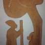 Hand carved wooden plaque Image 4